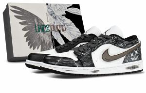 Баскетбольные кроссовки Air 1, износостойкие, винтажные, низкие, унисекс, темно-серые Jordan, Dark Gray