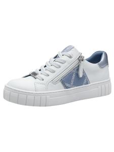 Кроссовки на шнуровке Marco Tozzi, цвет white/lt.blue