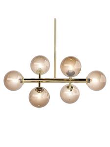 Home24 Потолочный светильник KJUL с 6 плафонами, золотистый