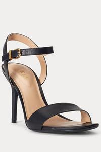 Туфли Gwen на высоком каблуке из кожи наппа с ремешками Lauren Ralph Lauren, черный