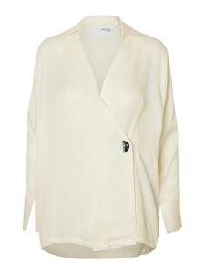 Блуза SELECTED SLFJOLLY, кремовый