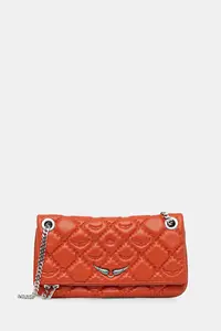 Кожаная сумка Zadig&Voltaire, оранжевый