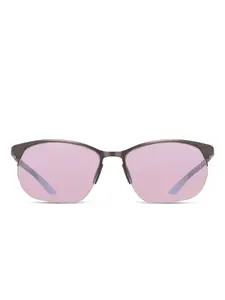 Солнцезащитные очки в безободковой оправе Nike, серый