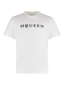 Alexander McQueen футболка с логотипом, белый