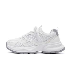 HUANQIU Стойкие к истиранию легкие низкие массивные кроссовки для мужчин с эффектом увеличения роста - бежево-серебристые, цвет Beige Silver