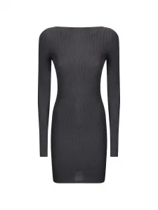 Мини-платье с открытой спиной Rick Owens, серый