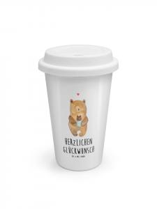 Mr. & Mrs. Panda Детский термокружка «Белый медведь» с надписью