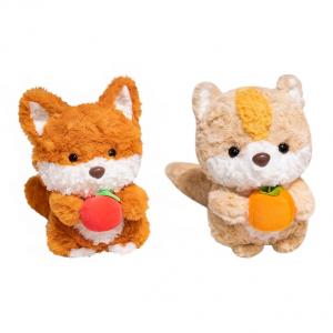 Плюшевая кукла милый лисенок высота 24 см MENGMENGBUNNY