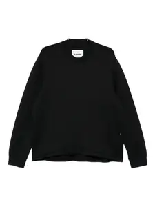 Свитшот с круглым вырезом JIL SANDER, черный