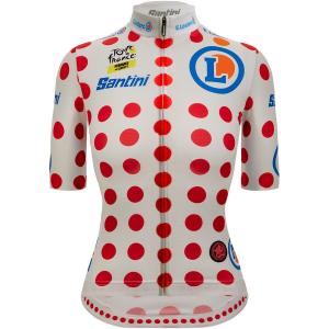 Футболка Santini Tour de France Femmes Avec Zwift Polka Dot Santini, Pois