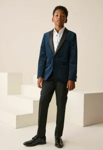 Пиджак прямого кроя с текстурированной поверхностью Next, Navy Blue