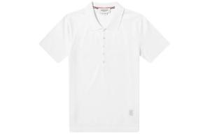 Поло с задней полосой THOM BROWNE, белый