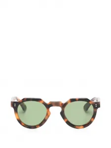 Геометрические солнцезащитные очки Lesca, коричневый