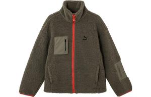 Бархатная куртка мужская серо-красная Puma, красный