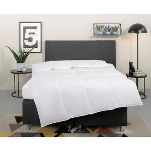 Mein домашнее пуховое одеяло Cyra, одеяло 135x200 см, 155x220 см с обычной набивкой из пуха и перьев, хлопковый чехол, 1 шт., при производстве которого особенно уделяется внимание надлежащему содержанию животных My Home, белый