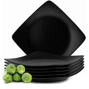 Набор тарелок, десертные тарелки, 6 шт., 6 персон. Konsimo, черный