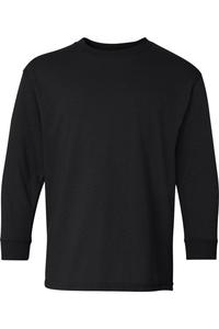 Футболка Gildan Heavy Cotton Youth с длинным рукавом, черный