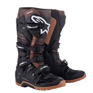 ALPINESTARS PROTECTS Xingt7 внедорожные мотоциклетные ботинки для мотокросса, трейла и ралли, мужские, черные темно-коричневые, подошва 1089-Lin Dao, размер 42