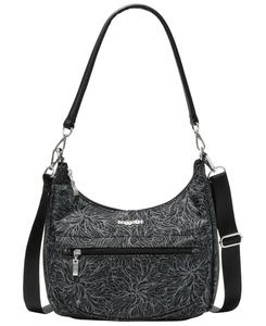 Карманная сумка в форме полумесяца Baggallini, Midnight Blossom Print