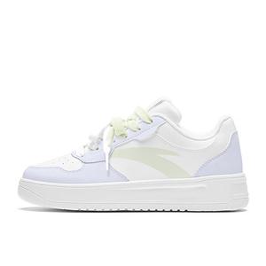 ANTA Комфортные нескользящие износостойкие низкие кроссовки для скейтбординга унисекс фиолетово-зеленого цвета