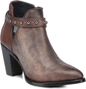 FRANCO CUADRA Кожаные ботильоны CUADRA Carunga, коричневые с заклепками 3F0WKA