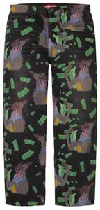 Джинсы Supreme All Dogs Go To Heaven свободного кроя, черный