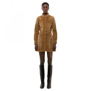 Платье Diesel Shay A long sleeve short, коричневый