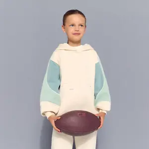 Теплый спортивный худи с капюшоном для девочки Boomerang, песочный