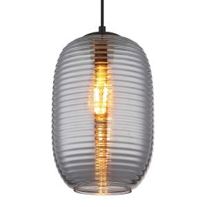 Подвесной светильник Globo Lighting Jefrey Typ C, дымчатое стекло / железо - 1-светло-серый