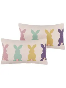 Декоративная подушка Beliani 2er Set Deko CLUSIA, цвет beige/grün/rosa