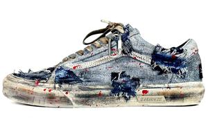 Ванс Old Skool Collection Унисекс Кроссовки для скейтбординга Низкие Бело-серые