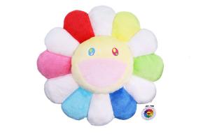 Murakami Takashi Takashi Murakami Pillow, Розовый/белый – версия с желтым лицом