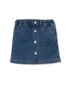 Джинсовая юбка-шорты для девочек Lands' End, синий