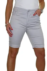 Шорты-бермуды с закатанными манжетами Paulo Due, серый