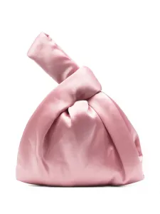 Атласная сумка-тоут Jen Nanushka, розовый