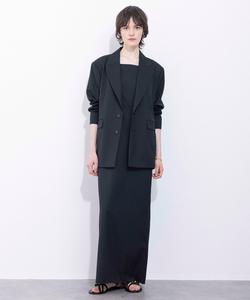 Платье-комбинация из шерсти и полиэстеровой саржи