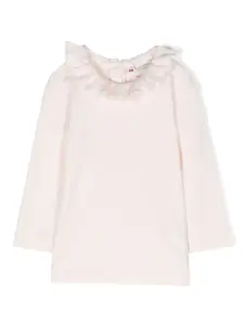 Платье-футболка Billa с оборками Bonpoint, розовый