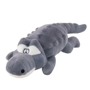 Плюшевая кукла Crocodile Dolls высотой 100см/120см/140см/160см/200см JIZHUAN, темно-серый