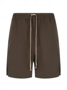 Шорты с разрезами по бокам и поясом на завязках Rick Owens, коричневый