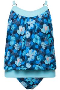 Купальник Ulla Popken, Turquoise/Royal blue