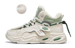 Кроссовки DEERWAY Lifestyle Shoes Men High-top Beige/Green, бежевый