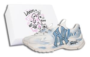 Кроссовки MLB Big Ball Chunky Chunky Sneakers Unisex Low-top Blue/White, синий/белый