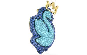 Брошь "Лебедь" для женщин Swan Brooches Swarovski, синий
