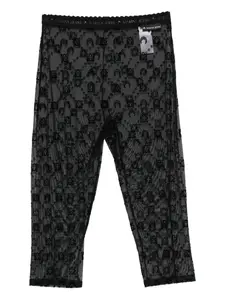 Сетчатые шорты с декором Moon Marine Serre, черный