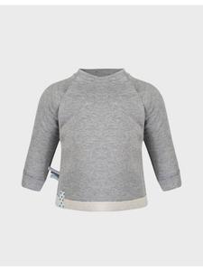 Детская толстовка серого меланжа OrganicEra