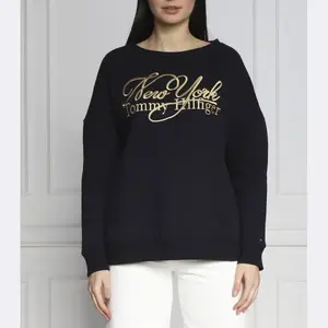 Толстовка стандартного кроя с эффектом металлик Ny Tommy Hilfiger, синий