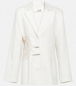 Блейзер atacama из смесового льна Sir, бежевый