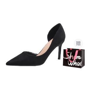 BIGTREE Женские черные туфли на высоком каблуке с сумкой для покупок, цвет Black+Shopping Bag