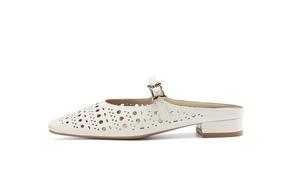 HLA Женские бежевые тапочки закрытого носка с резиновой подошвой, устойчивые к скольжению, истиранию и запаху, цвет Beige