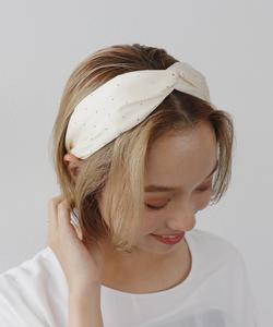 Повязка на голову «Три-четыре времени/Точка» Three Four Time, цвет White